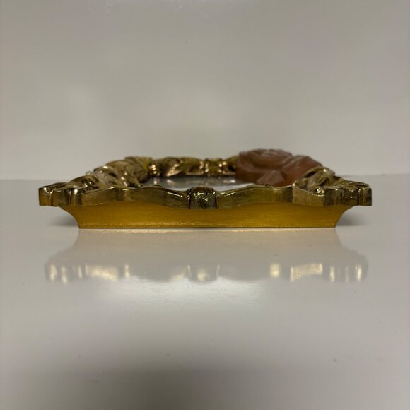 Jesus Resurrection Praying Hands Goldtone Ornate Frame Christian Wall Decor VTG - Picture 9 of 10